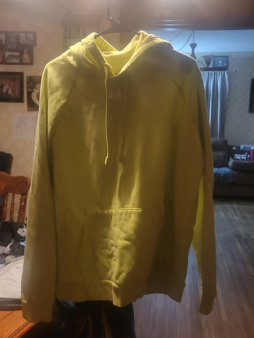 Pangaia Men's Yellow Hooded Sweatshirt
